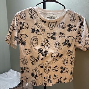 Disney Kids T-Shirt - Black and White Character Print